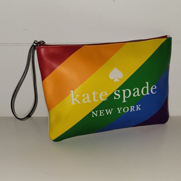 Kate Spade super cute pride clutch rainbow - Picture 1 of 6